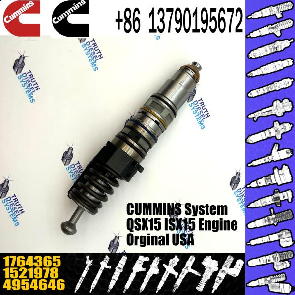 1764365 Genuine Diesel QSX15 Engine Common Rail Fuel Injector 1521978 570016 4954646 4076963 For Scania