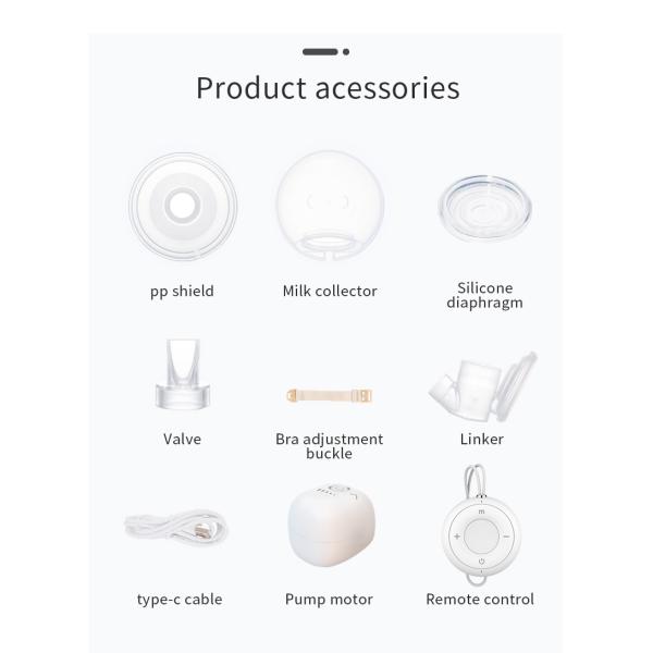 Affichage LCD Pompes mammaires rechargeables USB portables pour l'expression du lait et sans mains