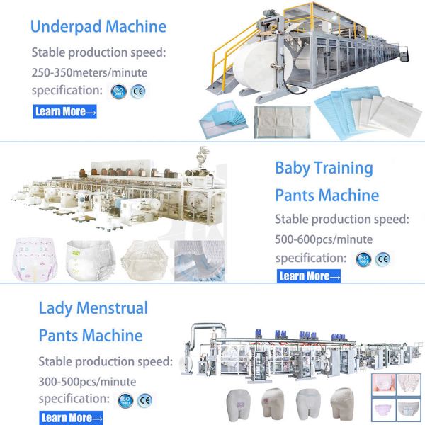 Efficient Smooth Operation 700pcs/min Big Ring Waist Baby Diaper Production Line