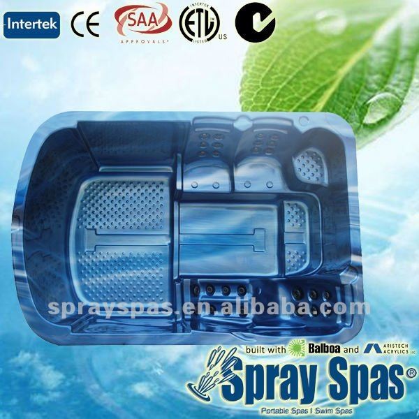 Swim outdoor whirlpool massage bathtub with standard durable laminate construction 220V