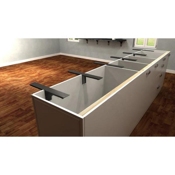 Soporte de encimera de T-Brace no estándar para instalaciones personalizadas