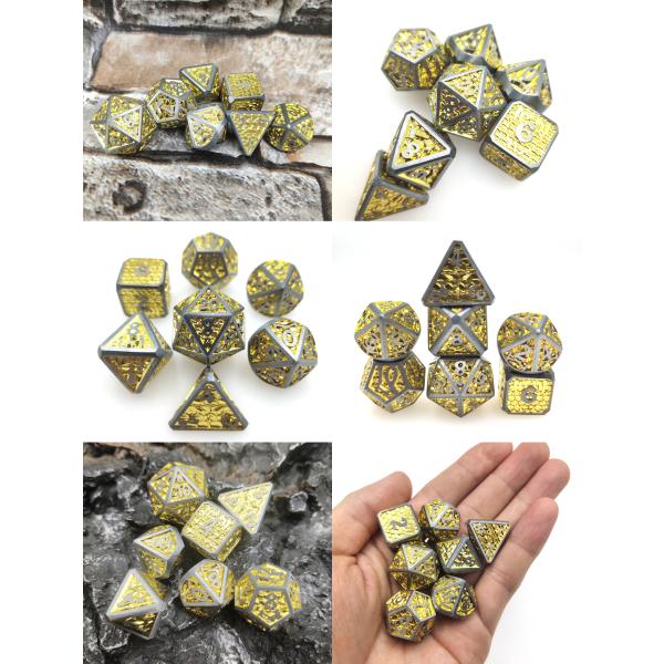 Карты покемонов оптом Glow Polyhedral Black Chip Dice Sets Polyhedral
