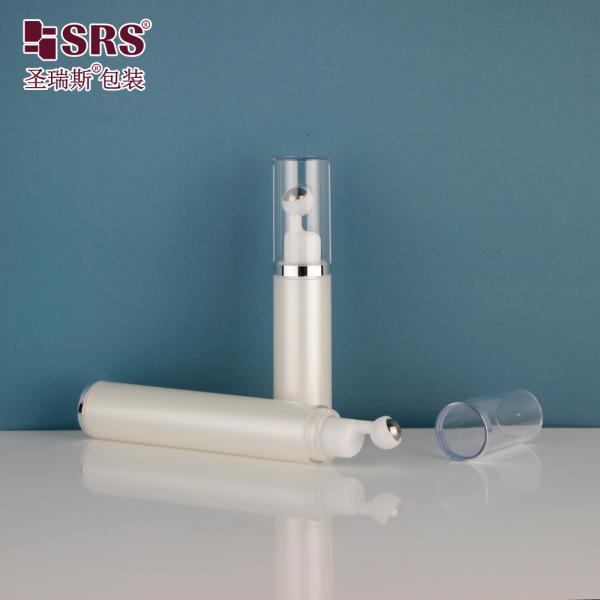 AY005 10ML 15ML Rollo acrílico en rodillo Cabeza de botella de metal Embalaje aplicador vacío Crema para ojos botellas de estilo prensa