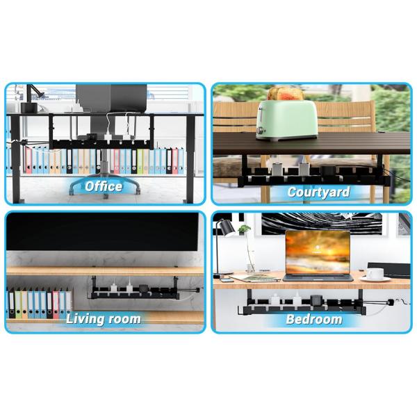 Установка типа крюка для прочного металлического выдвижного кабельного поддона и хранения под столом