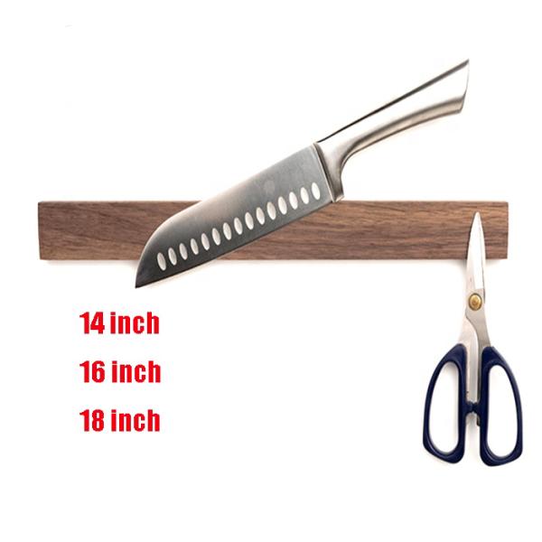 Porteur de couteau magnétique à noix de 16 pouces pour mur Gardez vos couteaux à portée de main
