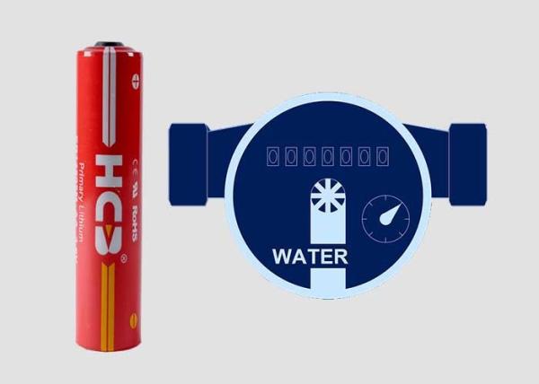 Spiral 2100mAh ER14505M Lithium Thionyl Chloride Battery for Water Meter