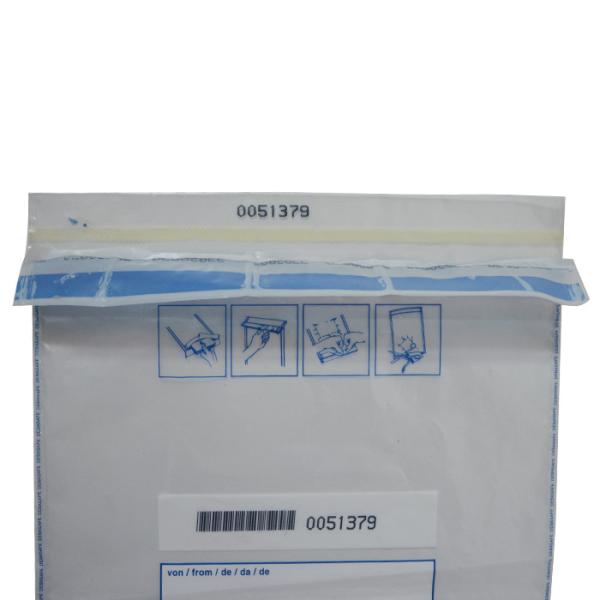 Bolso evidente impreso modificado para requisitos particulares de la seguridad del depósito bancario del bolso del pisón plástico