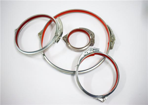 Ventilation Air Duct Heavy Duty Hose Clamps White Silver Seamless Connection