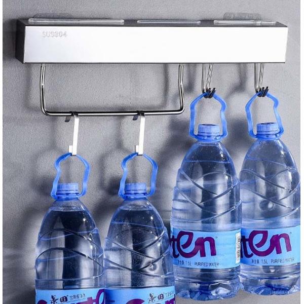 304 Stainless Steel Knife Holder , Wall Mount Knife Block With Silver Mirror Polishing