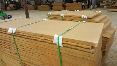 Brushed Natural Sandstone Slabs Abrasion Resistance Excellent Durability