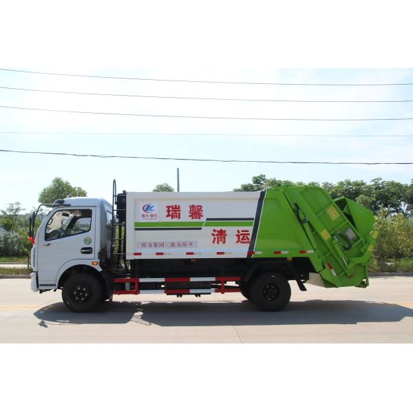 China 4tons 5tons Compactor Garbage Truck Dongfeng City Garbage Collection Truck for Sale
