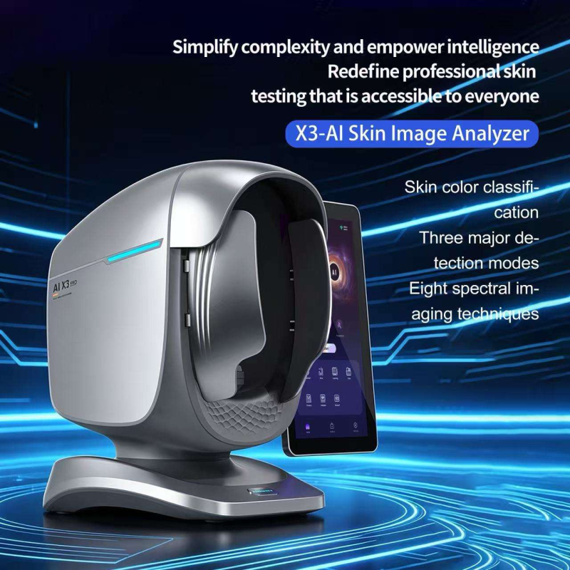 36 Milloins Pixel 8 Spectru 3D AI Facial Skin Detection Acne Pigment Scanner Skin Analyzer
