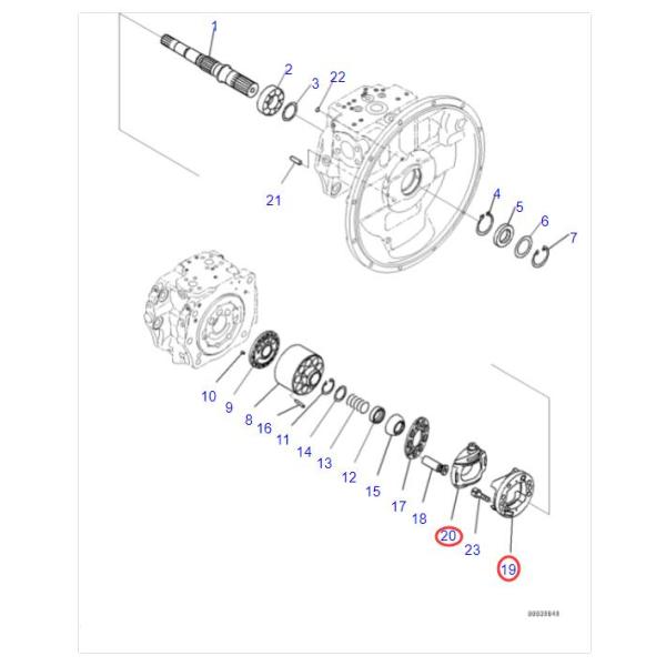 708 2H 04630 708 2H 04690 Cradle Assy For PC400 8 Komatsu Piston Pump 708 2H 04630 708 2H 04690 Cradle Assy For PC400 8 Komatsu Piston Pump