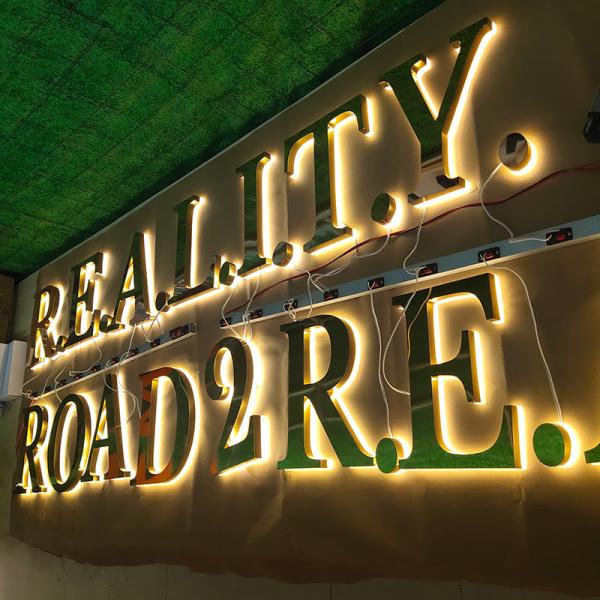 Custom Outdoor Store Front Signs Led Business Logo Signage Light Indoor Office Reception 3D Backlit Metal Sign Letter