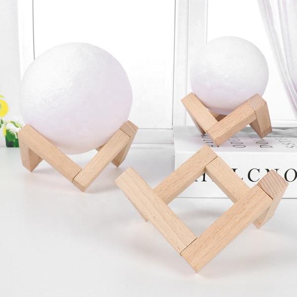 3D Moon Lamp Wooden Base - Mothers Day Gift LED Night Light, Gifts for Kids Women Birthday