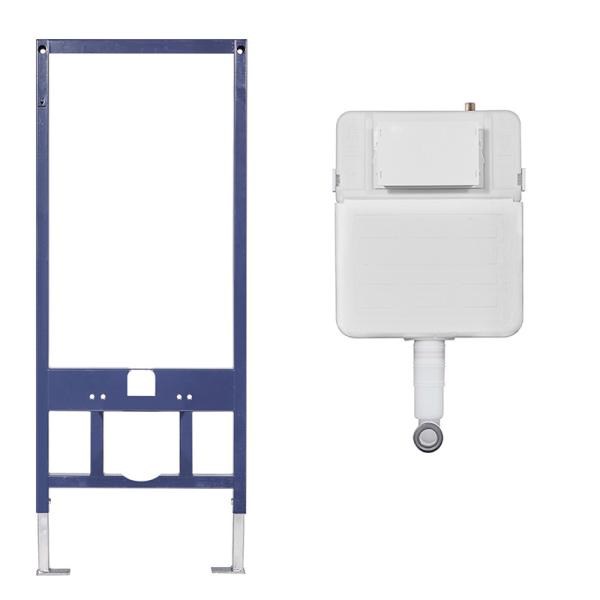 0.1-1.6MPa Pressure Wall Mounted Inbuilt Flush Tank / Built In Wc Cistern Stainless Steel Flush Pipe