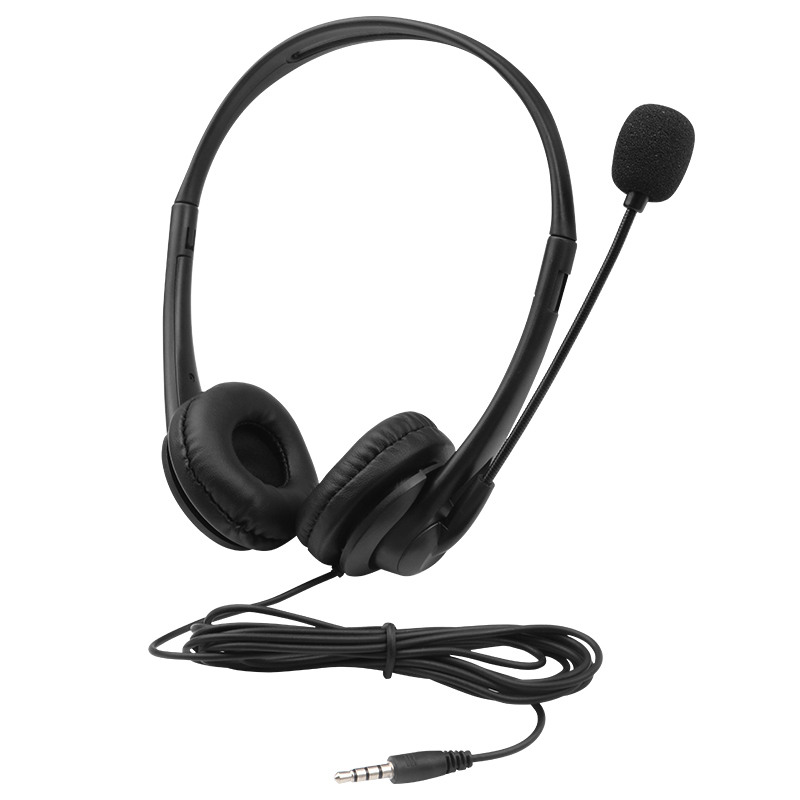 JTY-430 professional call center earphones with microphone, multiple plugs USB/Type-C/3.5mm wired earphones, comfortable to wear earphones, suitable for online learning and business conference calls