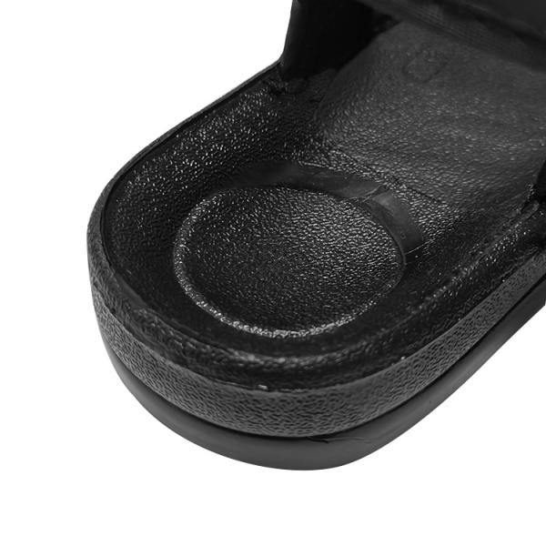 Cleanroom ESD Antistatic Black PU Leather Sandals