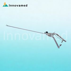 330mm Titanium Alloy Tungsten Carbide Inserts Laparoscopic Needle Holder With