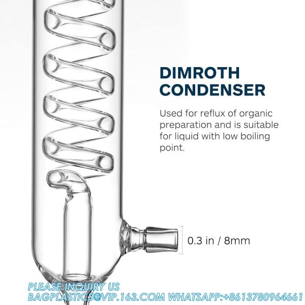Distillation Chemistry lab Glassware Tube Glass Chemistry Laboratory Tube Allihn Condenser Glass Soxhlet Extractor
