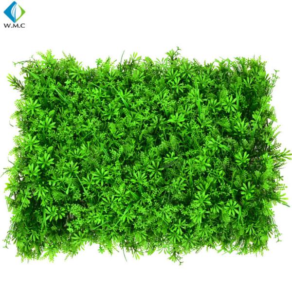 Outdoor Decoration Artificial Boxwood Grass , Topiary Artificial Moss Wall S11013