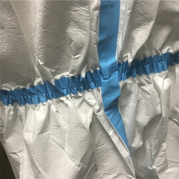 Anti Static Disposable Protective Coverall , Disposable Plastic Coveralls Penetration Resistance