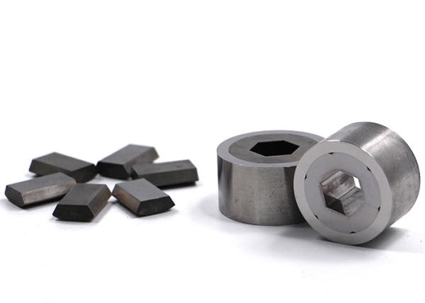Professional Tungsten Carbide Punches And Dies , Segmented Hexagon Die Mirror Polishing