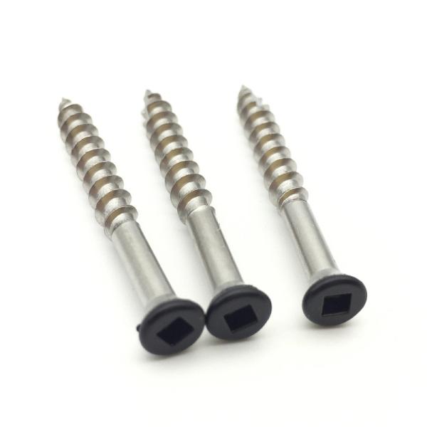 304 A2 Square Drive Colorful Painted Flat Trim Head Stainless Steel Deck Screw