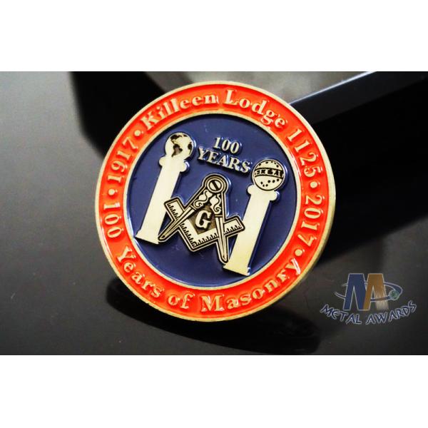 Lightweight Coast Guard Challenge Coins , Personalized Military Coins Eco Friendly