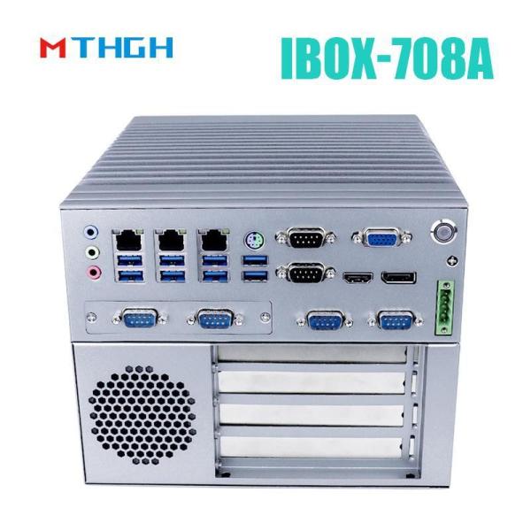 I3 6100T Quad Core Fanless Industrial Mini PC with 12V DC Power Supply and 64G SSD for Harsh Environments