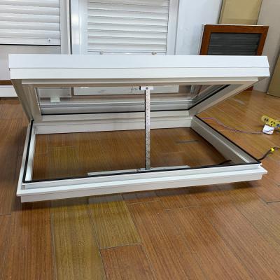 Double Tempered Glass Aluminum Skylight Frame Aluminum Powder Coating Skylight Extrusions With Insulation