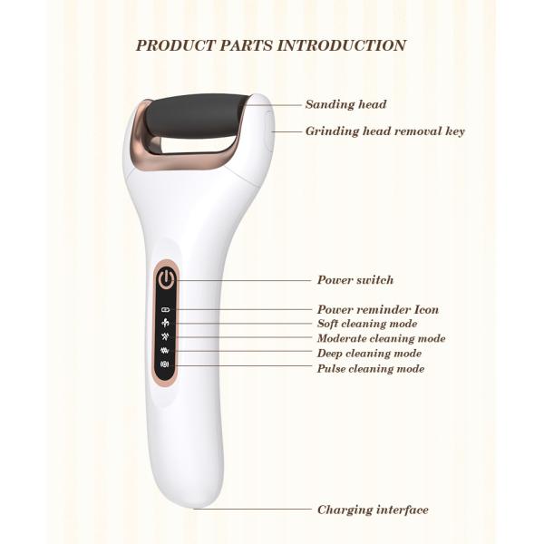 Перезаряжаемые кожа Deak извлекая перевозчика каллюса файла ноги Pedicure электрического для ног