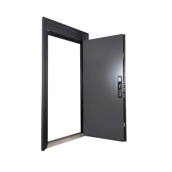 Cold Rolled Steel Pivot Entry Door Anti Theft Door 70mm Leaf For Home Front Entry Gates