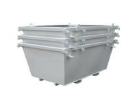 Contentor galvanizado do funil de Crane Bin Forklift Attachment Forklift