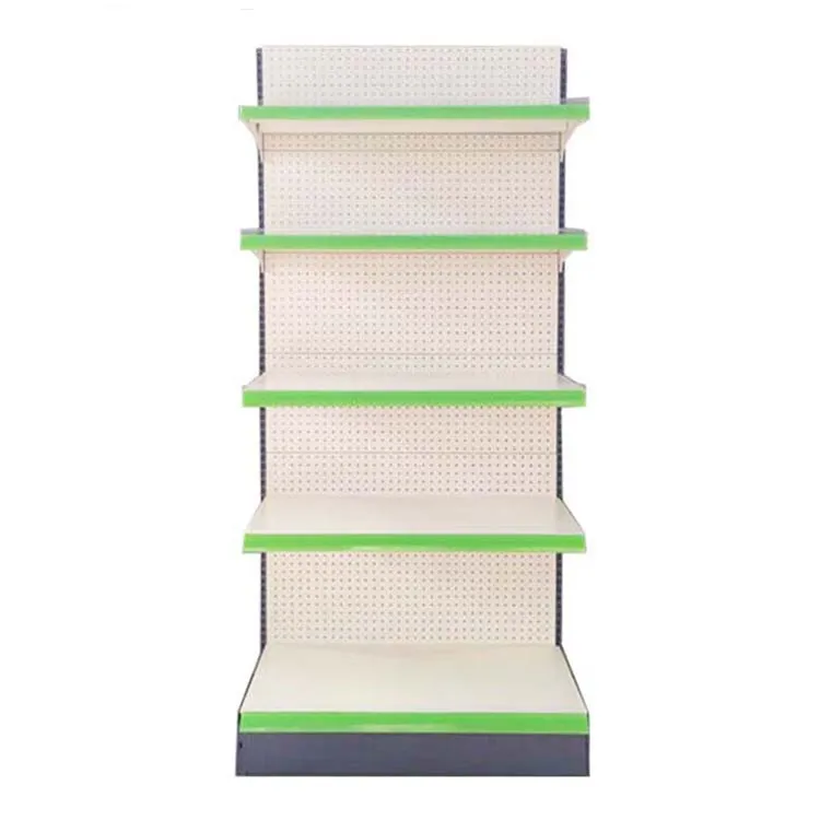 Bajo MOQ Estante de metal de hierro Tienda de conveniencia Equipo Tienda de aperitivos Estantes de exhibición Gondola Estantes de supermercados