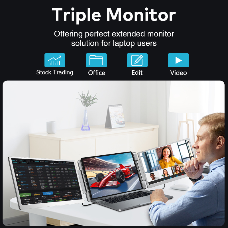 360 Degree PC Extend Screen OEM ODM Extended Monitor For Desktop