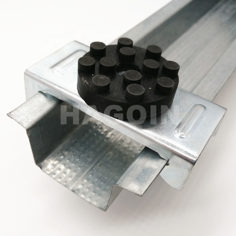 RSIC-1 Acoustic Mf Ceiling Hangers Rubber Resilient Sound Isolation Acoustic Pipe Hanger