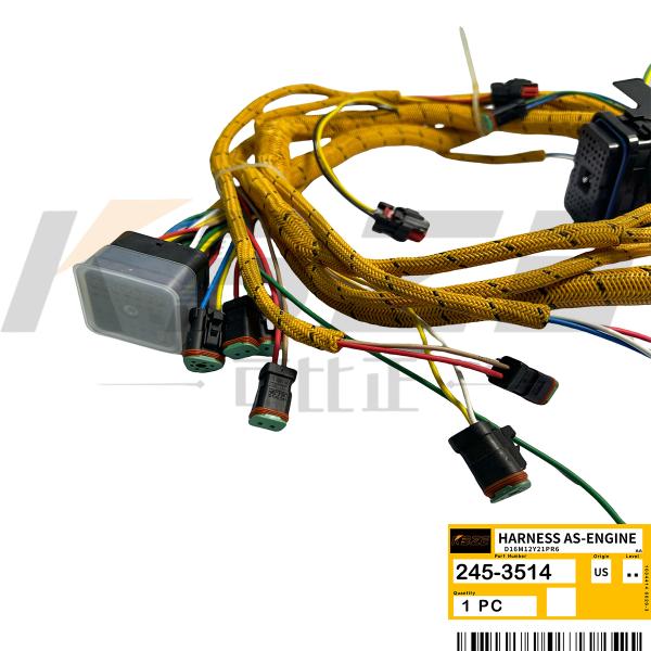 CATERPILLAR C11 C13 ENGINE 2453514 245-3514 EXCAVATOR WIRING HARNESS FOR 966H 972H