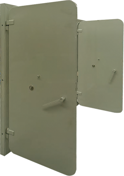 Explosion Proof Double Metal Door Anti Theft Heavy Duty Exterior Security Door
