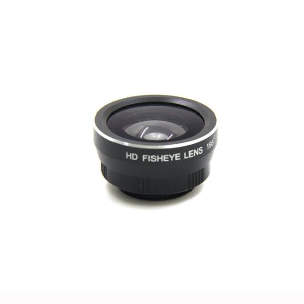 HD Cell Phone Fisheye Lens For Mobile Phone 198 Degrees Magnification
