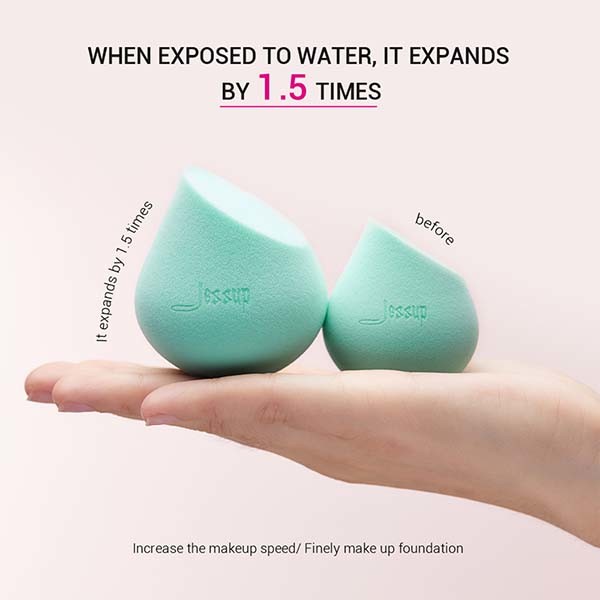 Durable Beach Glass Makeup Puff Sponge Latex Free Foam Mini Beauty Sponges