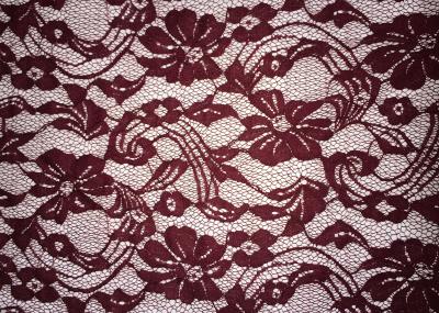 Beauty Chemical Lace Fabric / Cupion Lace Fabric With Polyester / Cotton Material