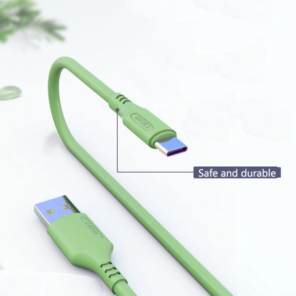 Liquid silicone Fast Charging Cord USB Type C 5A Data Cable For Android