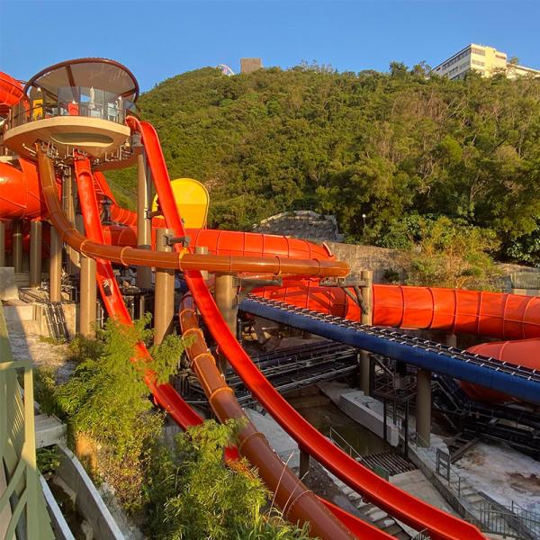 Public Water Amusement Equipment Is Customized by Commercial Large Slides and Long Slides of Water Park Attractions.
