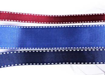 Extensive Color Selection Custom Printed Grosgrain Ribbon With Stitch