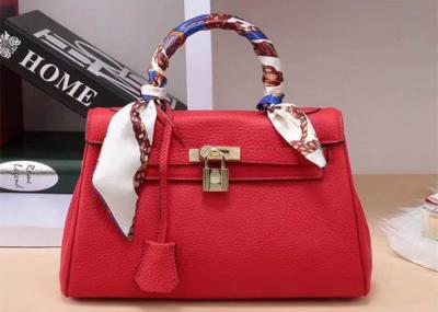 European Style Litchi Pattern Women ' S Satchel Shoulder Bag , Platinum Handbag