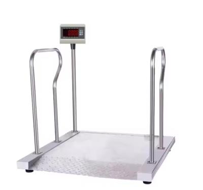 Báscula de pesaje para sillas de ruedas digital para hospitales, báscula de banco multifunción, 300 kg