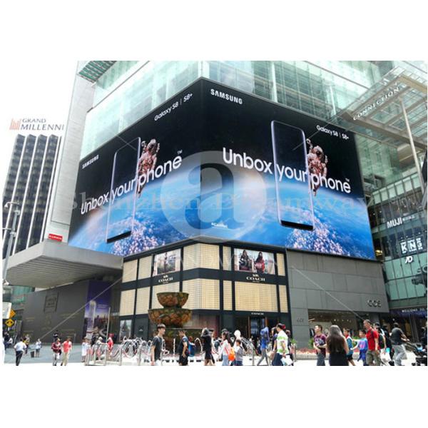 Iron Waterproof Cabinet Outdoor LED Digital Signage 1.6mm Thickness PCB PH6 1/8