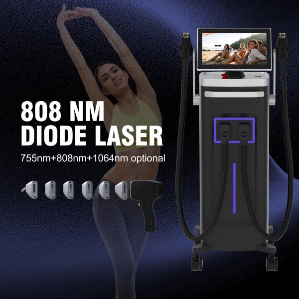 Big Brand OEM Best Double TEC 4 WAVE 200 Million Diode Laser Removal Hair Lce Platinum Titanium Machine