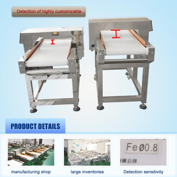 Detector de metais do alimento exposição MCD-F500QD material anticorrosivo alistado CE do LCD de 6 polegadas
